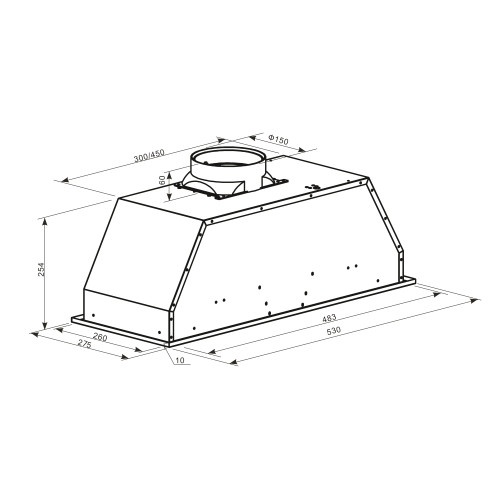 Кухонная вытяжка making Oasis everywhere UNС-50B