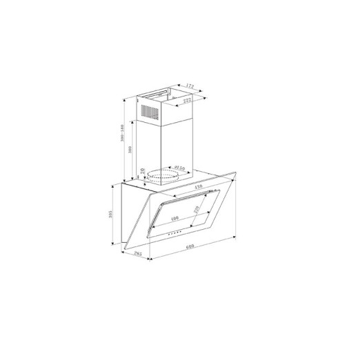 Кухонная вытяжка making Oasis everywhere ND-60B